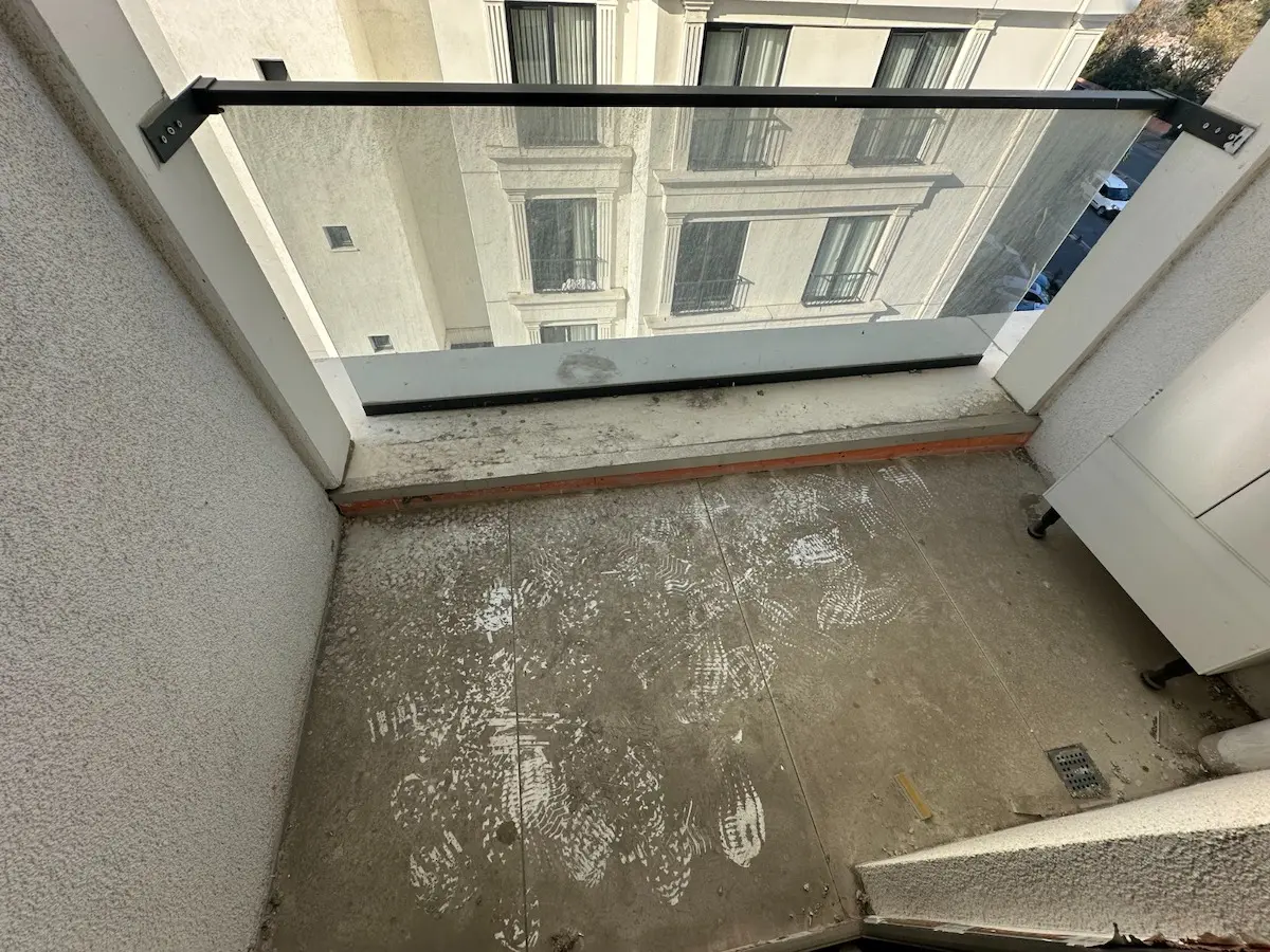 Attached balcony